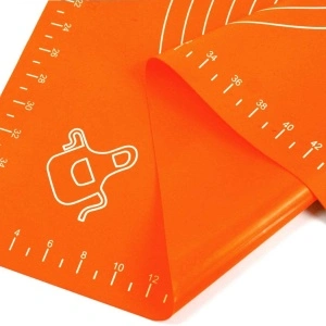 Covoras din silicon alimentar, 50 x 40 cm, awwaline®, PORTOCALIU, rezistent la temperaturi ridicate, ideal pentru framantat aluat - Img 2