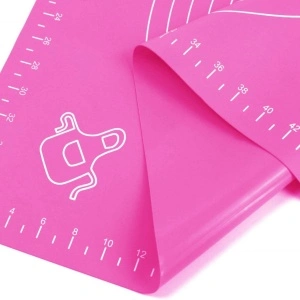 Covoras din silicon alimentar, 50 x 40 cm, awwaline®, ROZ, rezistent la temperaturi ridicate, ideal pentru framantat aluat - Img 2