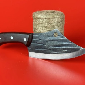 Cutit universal de bucatarie otel inoxidabil, awwaline, 25 x 7 cm, lama 15 cm, Maro, Antiaderent, ideal pentru Feliat, Tocat, Dezosat, Filetat, Decojit - Img 6