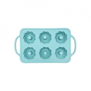 Forma copt 6 prajituri, awwaline®, turcoaz, silicon, manere intarite, ideala pentru briose