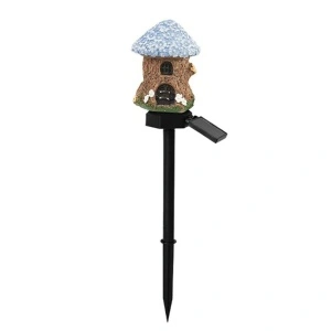 Lampa solara de gradina, awwaline, multicolor, model casuta din povesti AW-03, Senzor de lumina, IP65 impermeabil, 45 x 7 cm