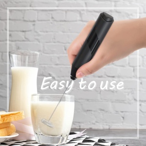 Mixer spuma de lapte, awwaline, negru, ideal pentru cappuccino, caffe latte, ciocolata calda - Img 7