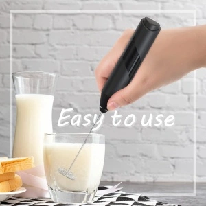 Mixer spuma de lapte, awwaline, negru, ideal pentru cappuccino, caffe latte, ciocolata calda - Img 7