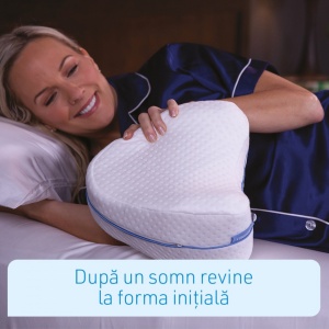 Perna pentru genunchi, din spuma cu memorie, husa inclusa, restabileste alinierea naturala a corpului - Img 6