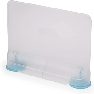 Separator pentru frigider, awwaline, Plastic, 15.5 x 5.5 x 20.5 cm, Transparent/ Albastru - Img 3