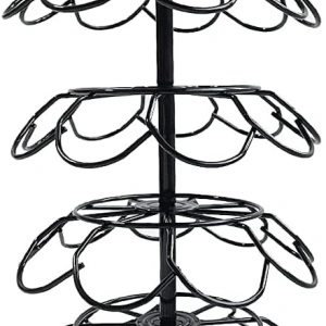 Suport 36 capsule cafea, awwaline, negru, rotativ, 18.7 x 36.5 cm, compatibil K-Cup, Dolce Gusto - Img 2