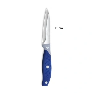 Cutit de bucatarie otel inoxidabil, awwaline, lama 11 cm, Universal, Albastru, Maner Antialunecare - Img 4