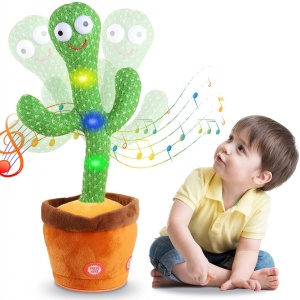 Jucarie Cactus Dansator, awwaline®, verde, Danseaza, Canta, Imita, Distractiv - Img 2