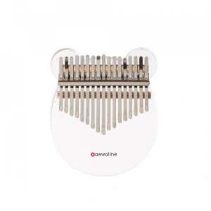 Kalimba, Instrument muzical cu 17 note, Sticla transparenta, model urechi ursulet