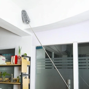 Pamatuf telescopic pentru praf si paianjeni, awwaline, gri, maner extensibil pana la 250 cm - Img 6