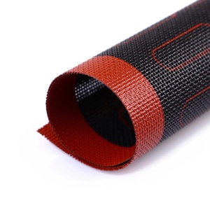 Plansa din silicon pentru copt eclere, awwaline, negru/rosu, 40 x 30 cm, ideala si pentru fursecuri, rulouri, prajituri - Img 3