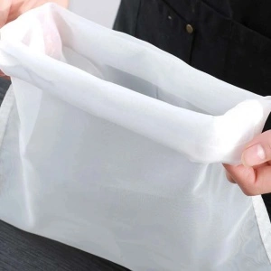 Punga de strecurare lapte vegan din migdale si nuci, awwaline, Nylon, Reutilizabila, 20x30 cm - Img 5