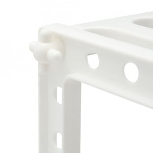 Raft organizator extensibil cu 2 etaje, awwaline, alb, 38-70 x 26 x 38 cm, ideal pentru spatiul de sub chiuveta - Img 6