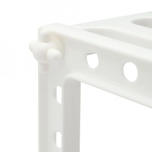 Raft organizator extensibil cu 2 etaje, awwaline, alb, 38-70 x 26 x 38 cm, ideal pentru spatiul de sub chiuveta - Img 6