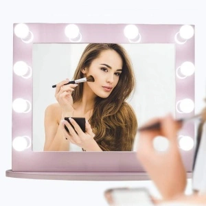 Set 10 becuri LED oglinda make-up, awwaline, intensitate reglabila, stil Hollywood, 3 moduri de iluminare, alimentare USB