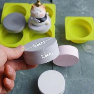 Set 4 forme silicon, awwaline, rotunde, galben, ideale pentru briose, prajituri, oua, proiecte DIY, ceara, lumanari, sapun, rezistente la temperaturi -40 pana la 250 grade - Img 7