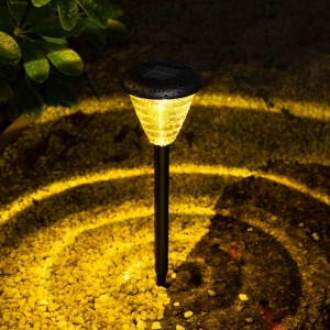 Set 6 Lampi Solare de gradina, awwaline, negru, Senzor de lumina, IP65 impermeabil, lumina LED calda, 3000K, ideale pentru curte, alee - Img 5
