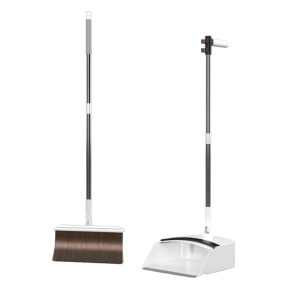 Set matura si faras pliabil, awwaline, alb, sistem de autocuratare, coada inox, peri moi de 8 cm - Img 1