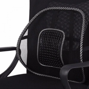 Suport lombar terapeutic pentru scaun auto sau birou, negru, mentine postura corecta
