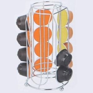 Suport metalic 20 capsule cafea, awwaline, argintiu, 12.5 x 25.5 cm, compatibil Dolce Gusto - Img 4