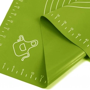 Covoras din silicon alimentar, 50 x 40 cm, awwaline®, VERDE, rezistent la temperaturi ridicate, ideal pentru framantat aluat - Img 3