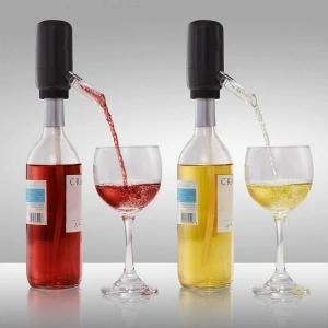 Dispenser si aerator electric pentru sticla vin, awwaline, negru - Img 7