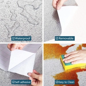 Folie De Aluminiu Autoadeziva, awwaline®, argintie, Protectie Bucatarie, 60 x 500 Cm - Img 2