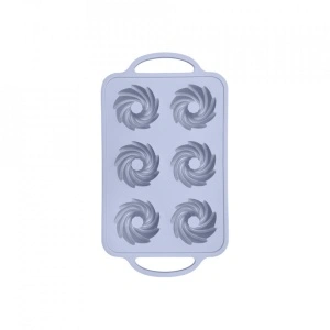 Forma copt 6 prajituri, awwaline®, gri, silicon, manere intarite, ideala pentru briose - Img 3