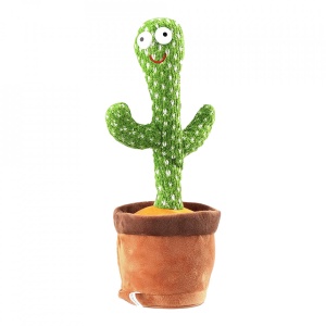 Jucarie Cactus Dansator, awwaline®, verde, Danseaza, Canta, Imita, Distractiv - Img 3
