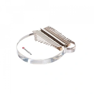 Kalimba, Instrument muzical cu 17 note, Sticla transparenta, model urechi ursulet - Img 2