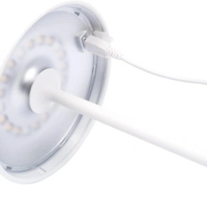 Lampa de masa wireless, awwaline, alba, metalica, cu touch, 36 x 11.6 cm, reincarcabila USB-C, 3 moduri de ilumiare, 2W - Img 7