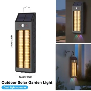 Lampa Solara cu Senzor de Miscare, awwaline, neagra, 18W, 1200 LM, prindere cu agatatoare sau pe perete, baterie 1200 mAh, 3 moduri de iluminare - Img 3