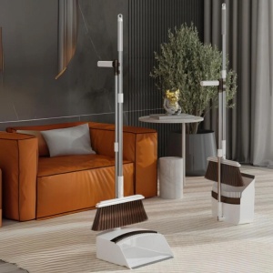 Set matura si faras pliabil, awwaline, alb, sistem de autocuratare, coada inox, peri moi de 8 cm - Img 2