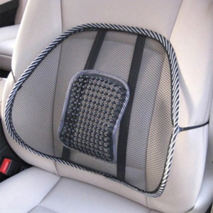 Suport lombar terapeutic pentru scaun auto sau birou, negru, mentine postura corecta - Img 4