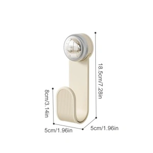 Suport pentru capace vase, awwaline, bej, ajustabil, multifunctional, ventuza puternica, ideal de montat pe perete, usa mobilier sau raft depozitare - Img 4
