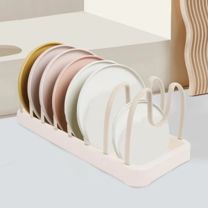 Suport reglabil pentru capace si vase, awwaline, 41.2 x 16.8 x 15 cm, 7 separatoare - Img 2