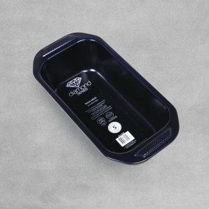 Tava copt pentru cozonac, chec si paine, awwaline, otel carbon, negru metalizat, 29 x 15 x 7 cm, non stick, usor de curatat - Img 3