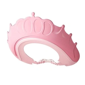 Casca de protectie pentru baie, awwaline, roz, silicon, model Coroana, reglabila