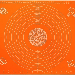 Covoras din silicon alimentar, 50 x 40 cm, awwaline®, PORTOCALIU, rezistent la temperaturi ridicate, ideal pentru framantat aluat - Img 5