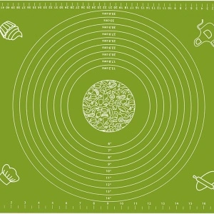 Covoras din silicon alimentar, 50 x 40 cm, awwaline®, VERDE, rezistent la temperaturi ridicate, ideal pentru framantat aluat - Img 4