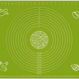 Covoras din silicon alimentar, 65 x 45 cm, awwaline®, VERDE, rezistent la temperaturi ridicate, ideal pentru framantat aluat - Img 4