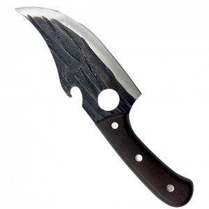 Cutit universal de bucatarie otel inoxidabil, awwaline, 28 x 6.5 cm, lama 17 cm, Maro, Antiaderent, ideal pentru Feliat, Tocat, Dezosat, Filetat, Decojit - Img 2