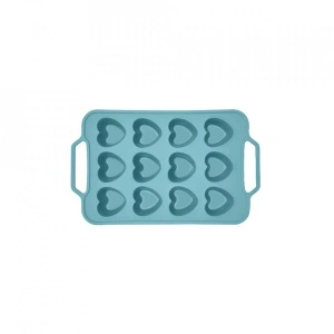 Forma copt 12 prajituri inima, awwaline®, turcoaz, silicon, manere intarite, ideala pentru briose