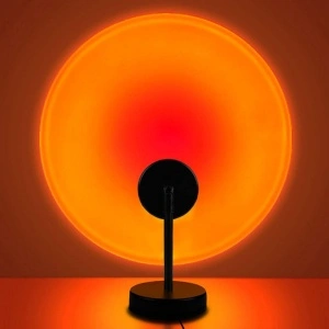 Lampa de veghe cu proiectie Sunset Red, awwaline®, reglabila pe inaltime, rotatie 360 grade, lumina ambientala pentru atmosfera romantica - Img 3