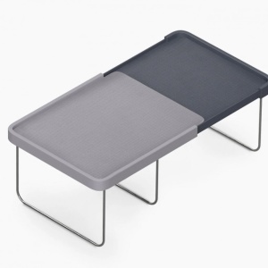 Raft depozitare extensibil, awwaline, gri, lungime maxima 40cm - Img 1