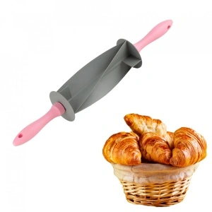 Rola taiat croissante, awwaline, Roz/Gri, lame incrucisate - Img 4