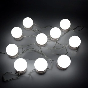 Set 10 becuri LED oglinda make-up, awwaline, intensitate reglabila, stil Hollywood, 3 moduri de iluminare, alimentare USB - Img 7