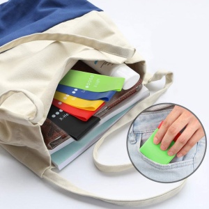 Set 5 benzi elastice rezistenta din latex, awwaline®, pentru antrenament sala, fitness, yoga, pilates, gimnastica de recuperare, 5 niveluri de dificultate - Img 8