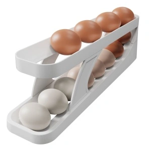 Suport oua pentru frigider, awwaline, alb, plastic