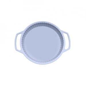 Tava copt rotunda, awwaline®, gri, silicon, manere intarite - Img 1